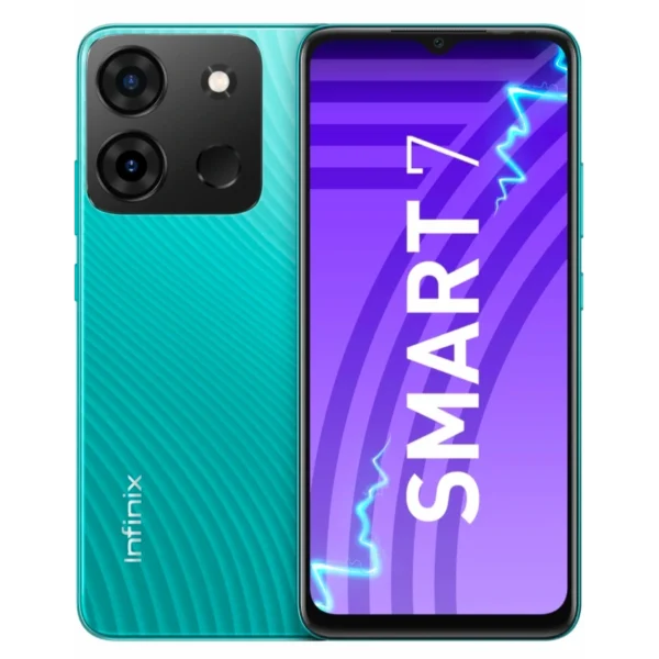 Infinix Smart 7 (64 GB) (4 GB RAM) (Emerald Green, Azure Blue & Night Black)