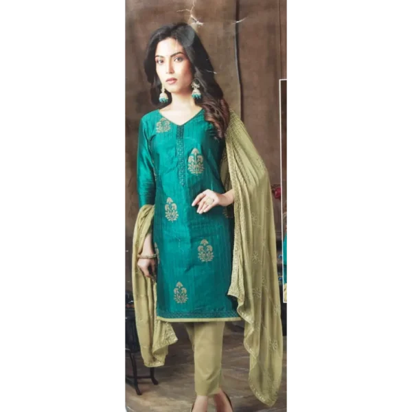 Long Salwar Kameez 100% Cotton Material - Image 2