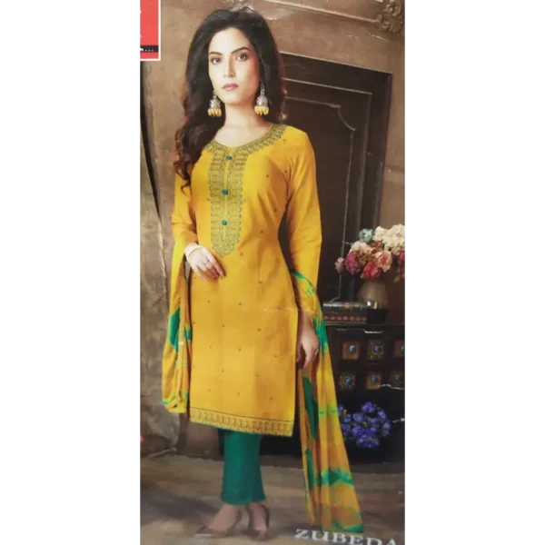 Long Salwar Kameez 100% Cotton Material - Image 2