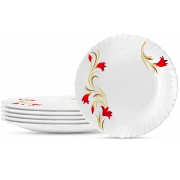 Larah by Borosil Red Lily Dinner Set - Image 2