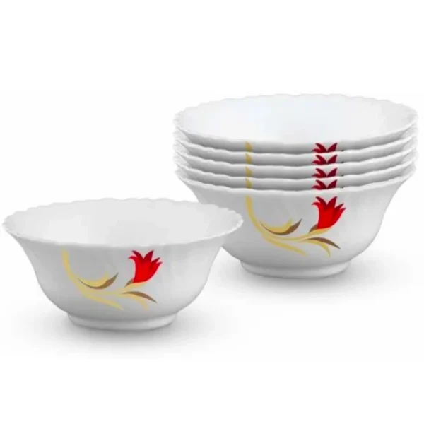 Larah by Borosil Red Lily Dinner Set - Image 3