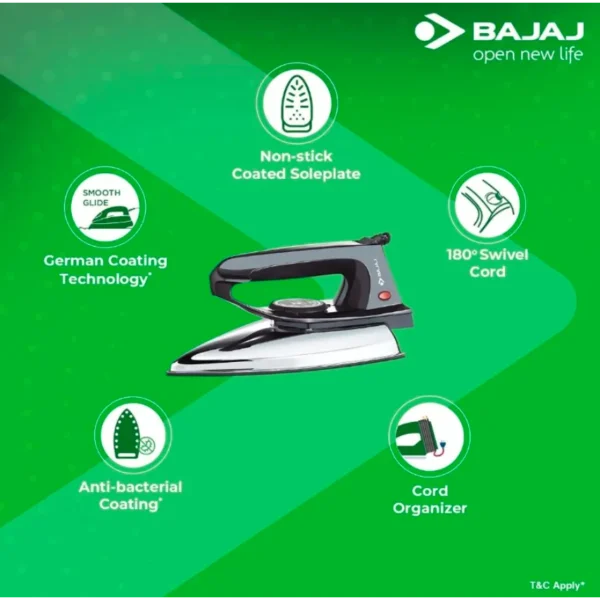 BAJAJ DX-2 600 W Dry Iron - Image 4