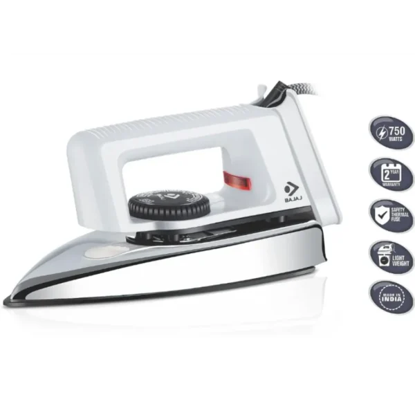 BAJAJ Popular 750 W Dry Iron White - Image 5