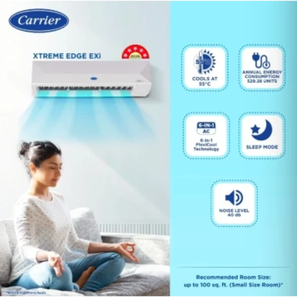 Carrier Xtreme Edge DXI 1.5 Ton 5 Star Inverter Split AC - Image 2